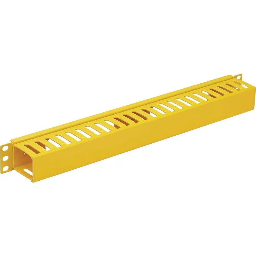 Eaton Tripp Lite Series SRCABLEDUCT1UFC Horizontal Cable Manager with Cover - 1U, Yellow