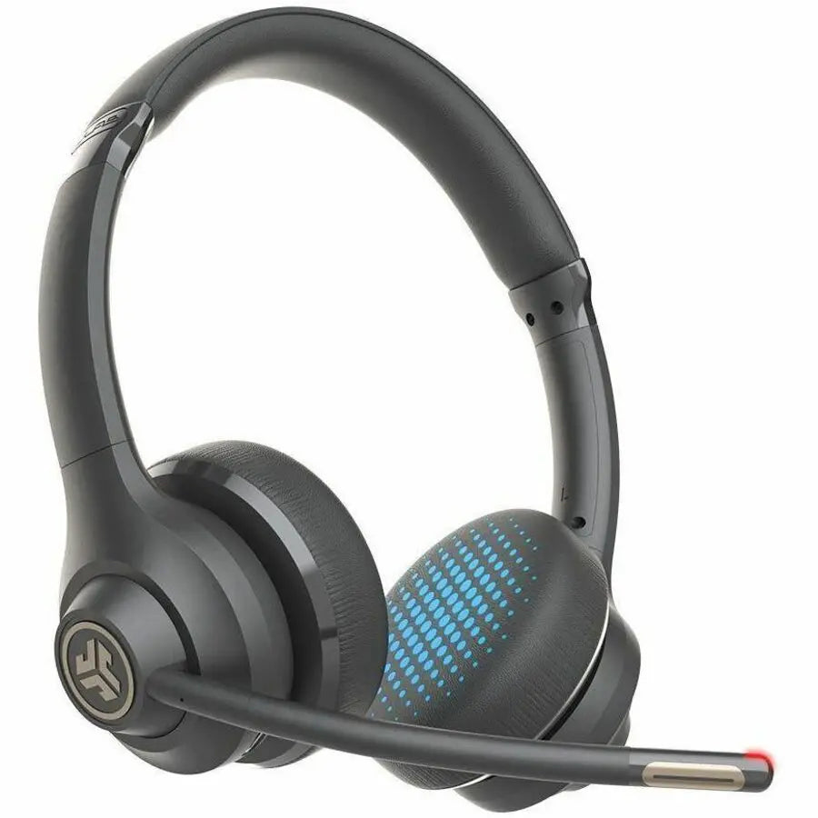 JLab Go Work Wireless & Wired On-ear Headset - Comfortable Circumaural Design with Bluetooth Multipoint and Long Battery Life