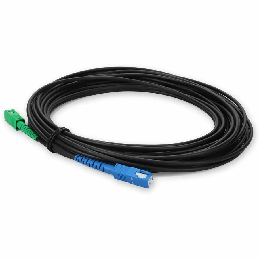 AddOn 15m ASC to SC Black OS2 Simplex Outdoor Fiber Optic Patch Cable