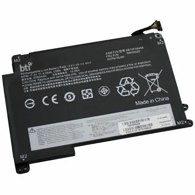 BTI 00HW020-BTI 11.4V 53Wh Lithium-Ion Battery for Lenovo ThinkPad P40 Series and Yoga Models