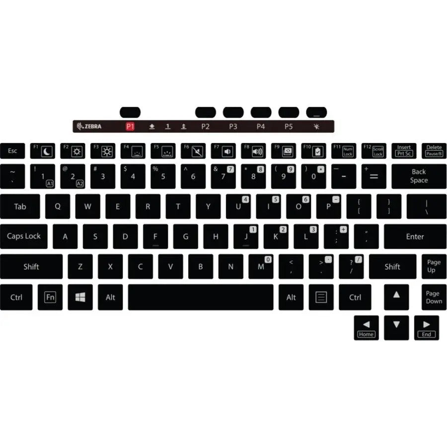 Zebra KYB-ET8X-2IN1-UK1-01 Rugged Tablet Keyboard for Maximum Productivity