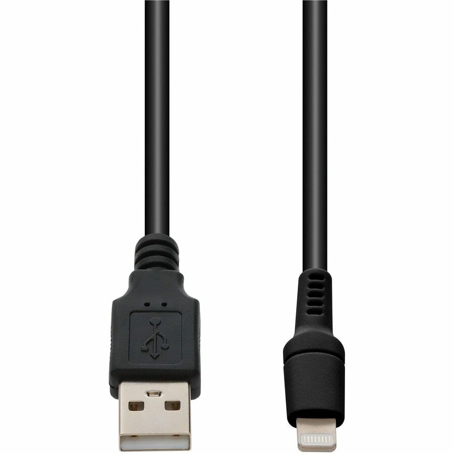 AddOn 1m USB A 2.0 to Lightning Sync and Charge Cable - Black