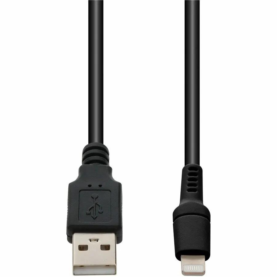 AddOn 1m USB A 2.0 to Lightning Sync and Charge Cable - Black by AddOn