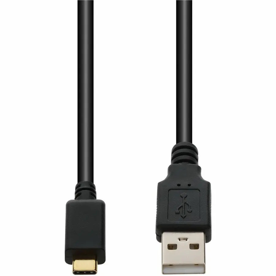 AddOn 1m USB A 2.0 to USB C 2.0 Sync and Charge Cable – Black, 480Mbps