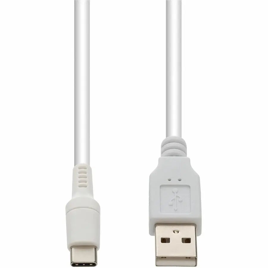 AddOn 1m USB A 2.0 to USB C 2.0 Sync and Charge Cable – White, 480Mbps