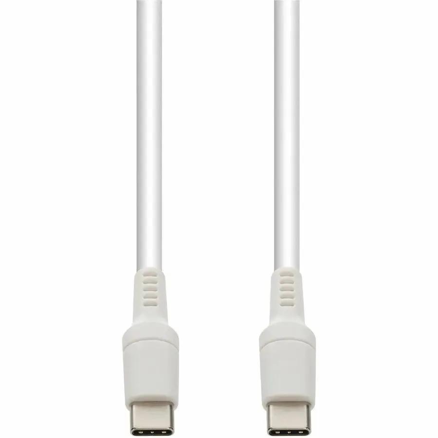 AddOn 3m USB C 2.0 Male to USB C 2.0 Male Sync and Charge Cable in White by AddOn
