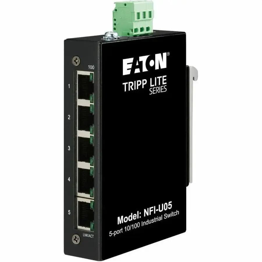 Eaton Tripp Lite Series NFI-U05 Industrial 5-Port Ethernet Switch - Ruggedized, Wide Temperature Range, DIN & Wall Mountable by Eaton Corporation