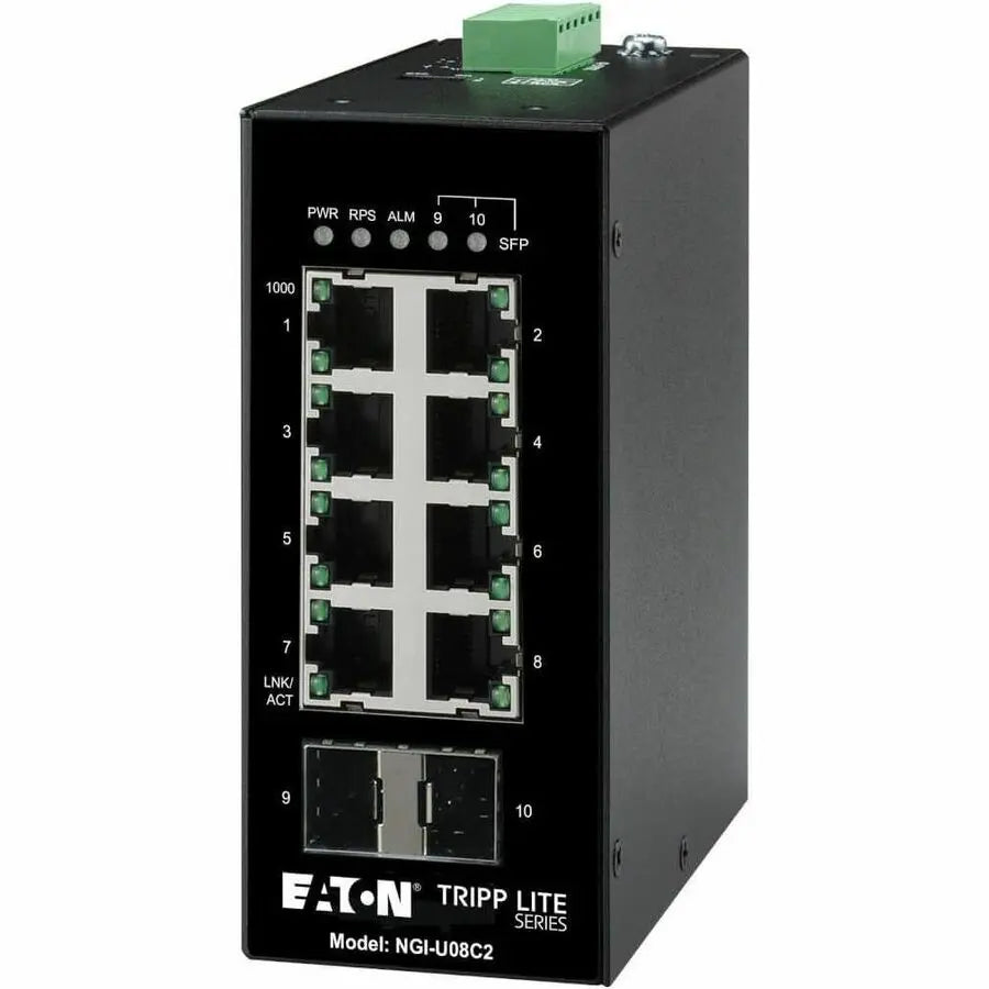 Eaton Tripp Lite Series NGI-U08C2 8-Port Unmanaged Gigabit Ethernet Switch for Industrial and Commercial Networks