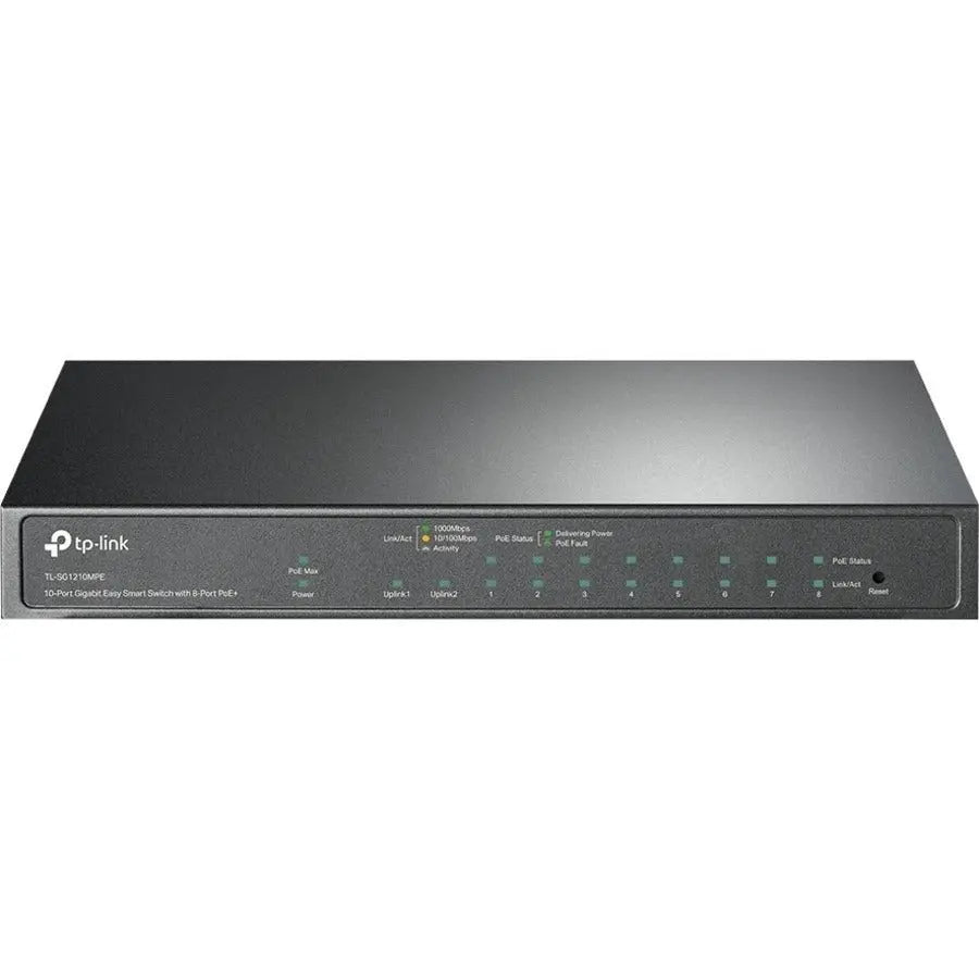 TP-Link TL-SG1210MPE 10-Port Gigabit Easy Smart Switch with 8 PoE+ Ports