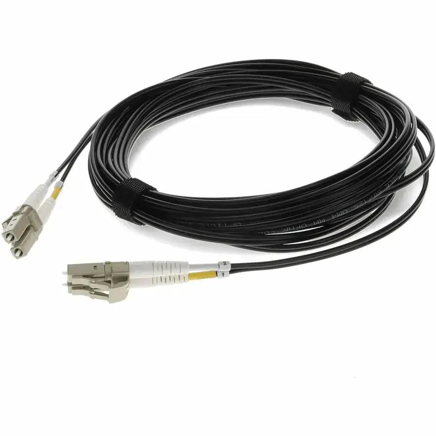 AddOn 2m LC to LC Black OM4 Duplex Riser-Rated Fiber Patch Cable by AddOn