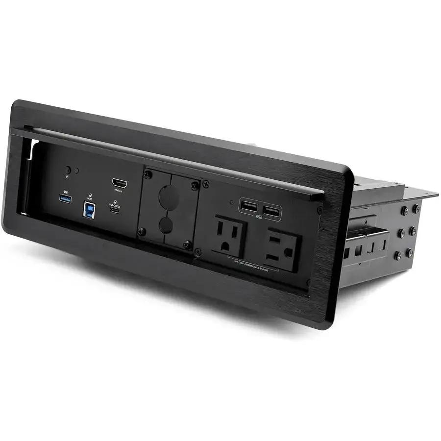 StarTech.com KITBXDOCKPNA Conference Table Power and Data Outlet Kit with Docking Station and USB Charging by STARTECH.COM