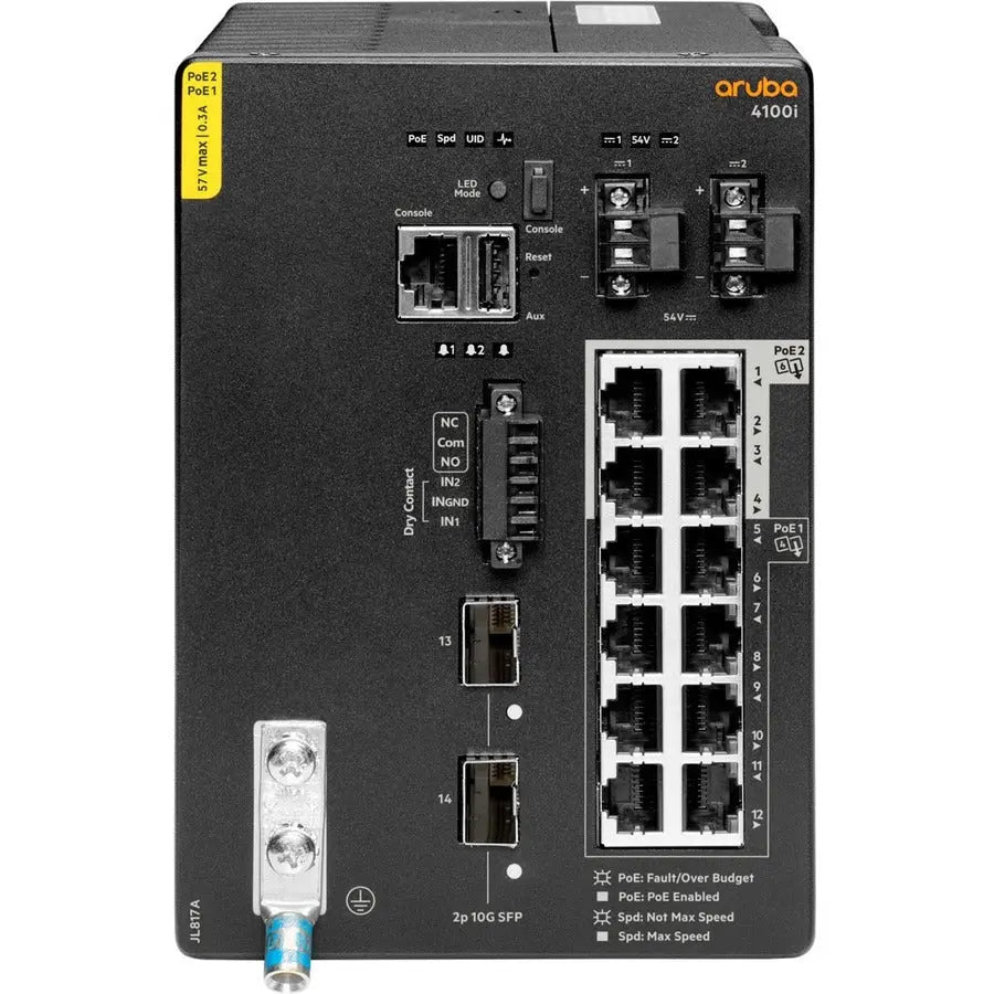 HPE CX 4100i Ethernet Switch - 12-Port 1GbE Rack-Mountable Network Switch