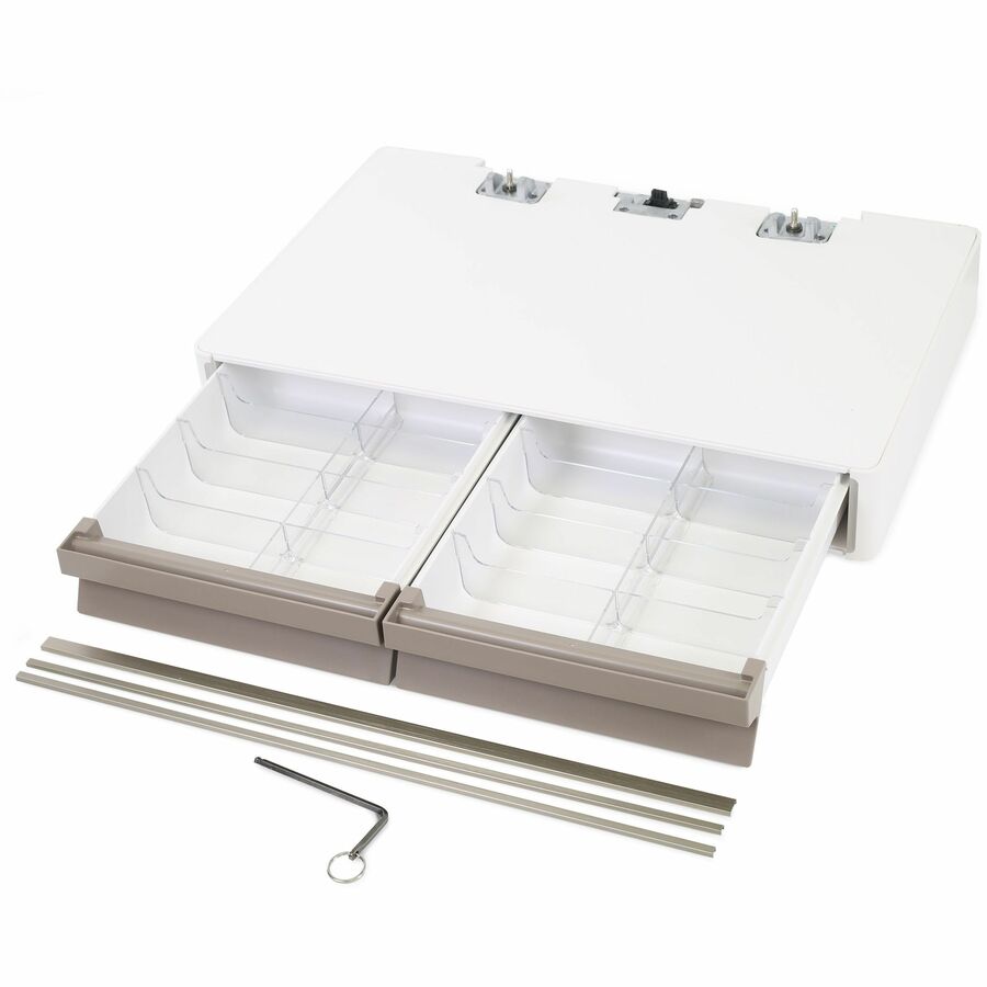 Ergotron CareFit Pro Double Drawer - Customizable Medical Cart Drawer with Locking Storage
