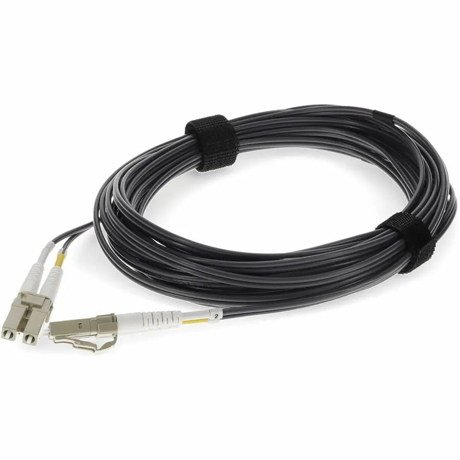 AddOn 5m LC to LC Gray OM4 Duplex Fiber Optic Patch Cable