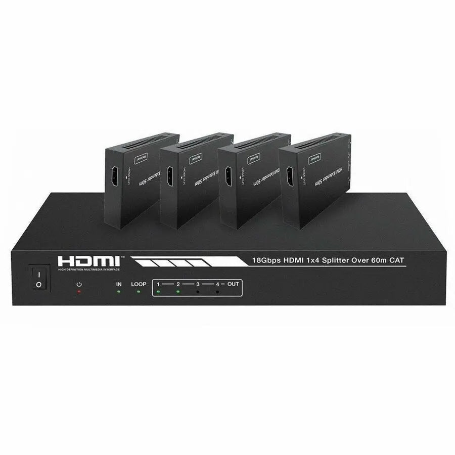 Monoprice Blackbird HDMI Splitter (Part Number 42271) for 4K Video Distribution and Extending up to 114 Feet