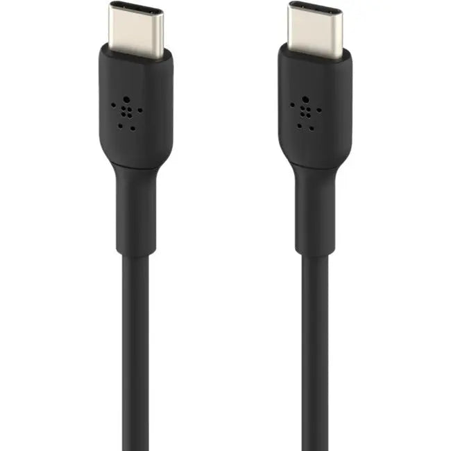 Belkin 60W USB-C to USB-C Cable – 6.6 ft, Black, Fast Charging & Data Transfer