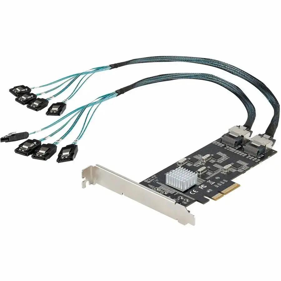 StarTech.com 8 Port PCIe SATA III Controller Card - Expand Storage with 8 High-Speed SATA Drives by STARTECH.COM