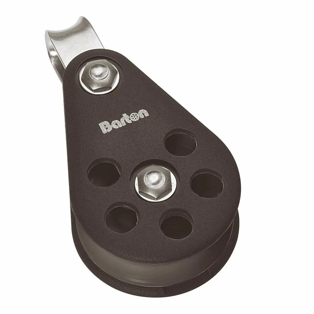 Barton Marine Size 6 64mm Plain Bearing Pulley Single Block with Fixed Eye