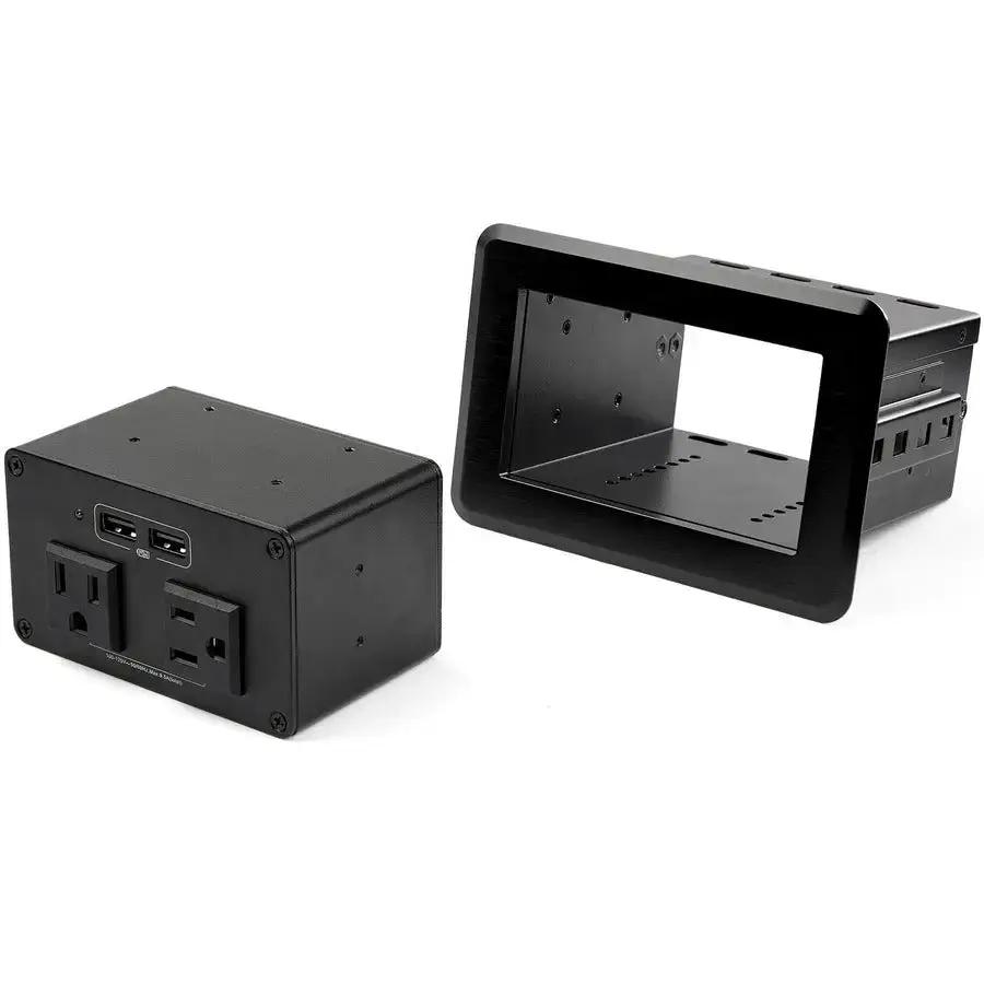 StarTech.com Conference Table Power Center with 2 AC Outlets and 2 USB Ports by StarTech.com