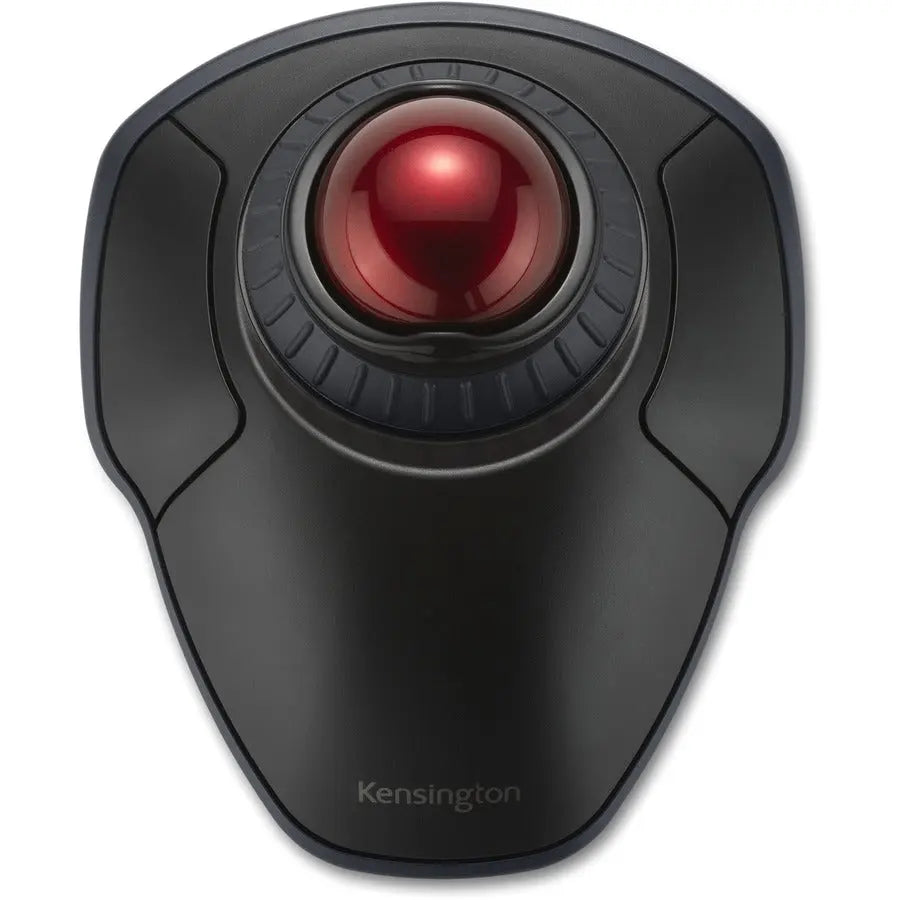 Kensington Orbit Wireless Trackball with Scroll Ring - Black, 40mm Ball, Ambidextrous, PC Compatible