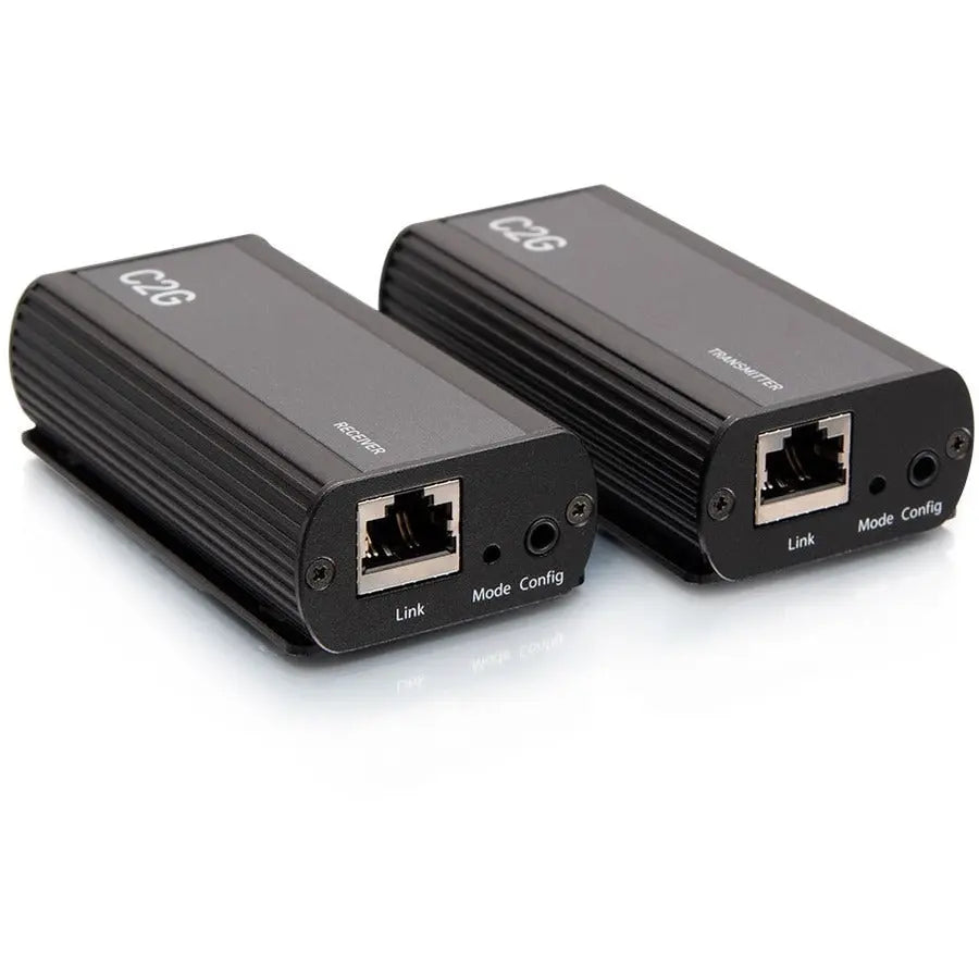 C2G 1-Port USB C Extender - Transmitter to Receiver Kit - USB 3.2 Gen 1 (5GBPS) - USB-C to RJ-45