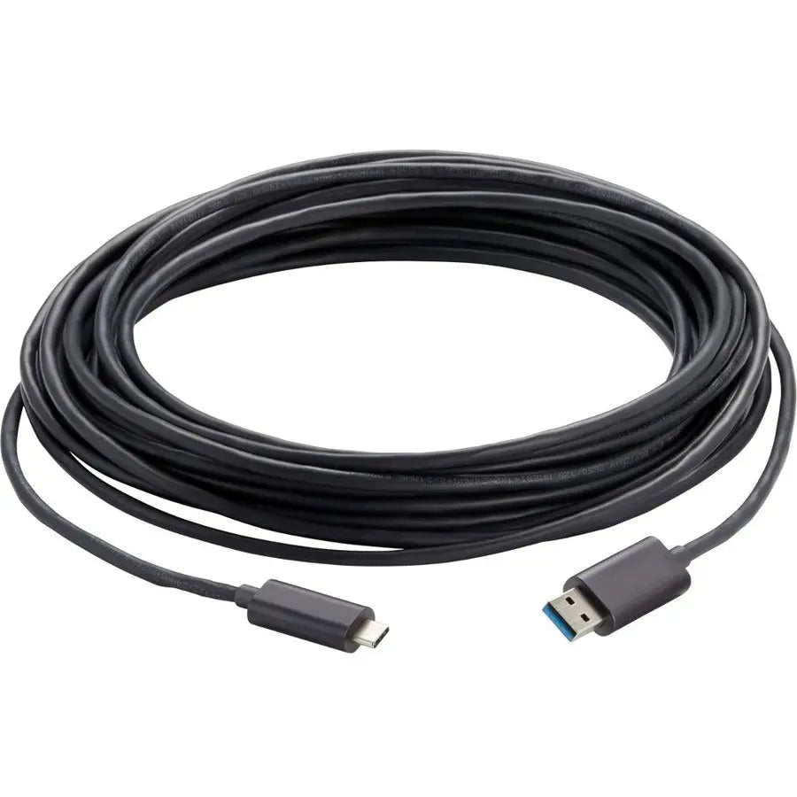 Legrand Vaddio USB 3.2 Gen 2x1 Type C to Type A Active Optical Cable - 30M, Plenum-Rated, Black