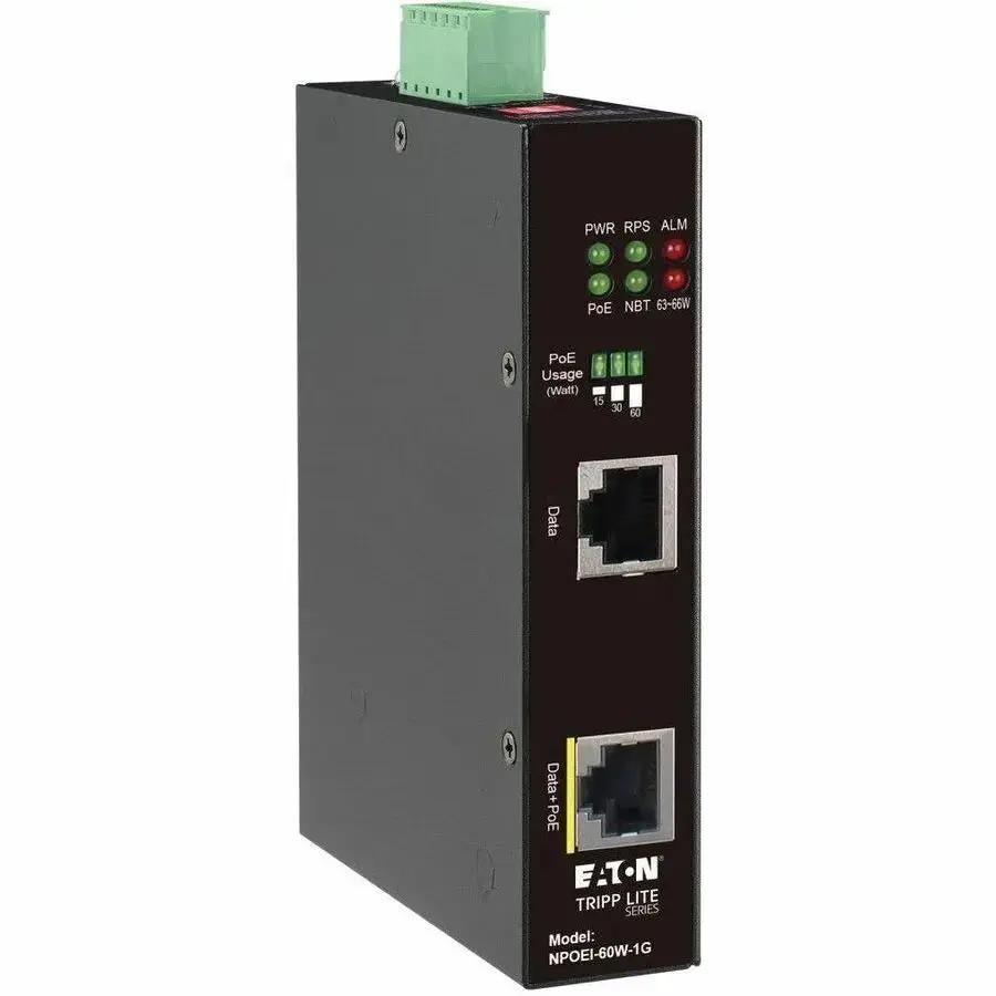 Eaton Corporation NPOEI-60W-1G PoE Injector - 60W Power Over Ethernet for Industrial Applications by Eaton Corporation