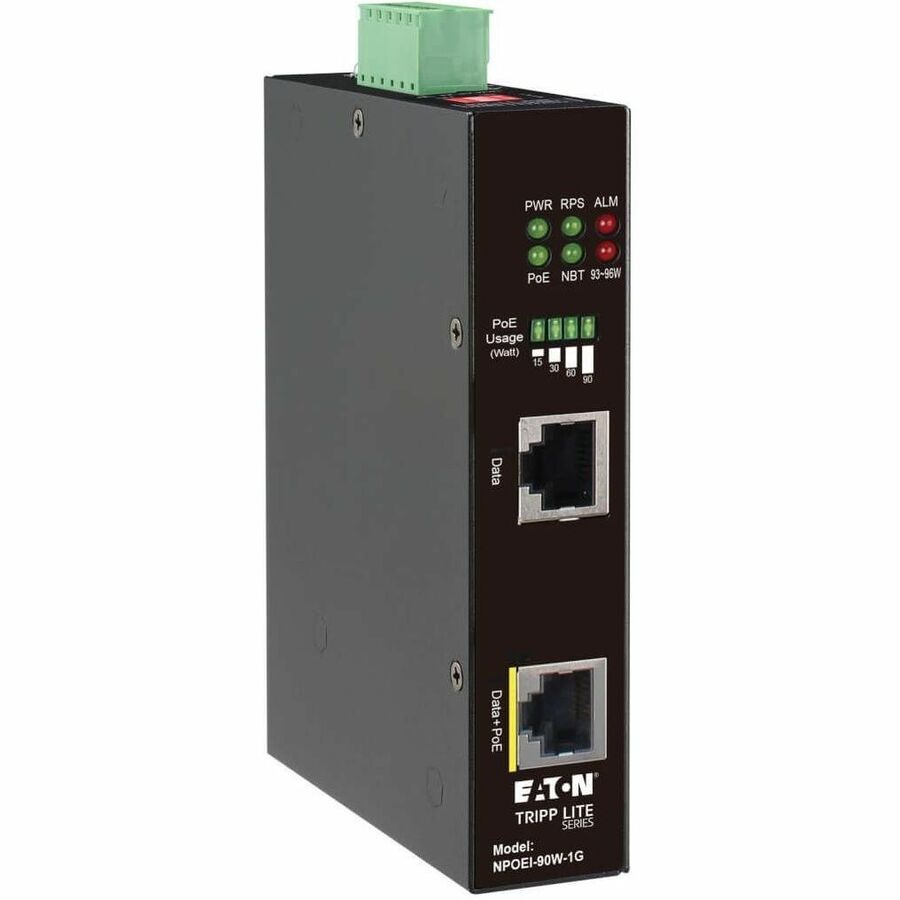 Eaton Corporation NPOEI-90W-1G PoE Injector – 90W Power over Ethernet for Industrial Applications