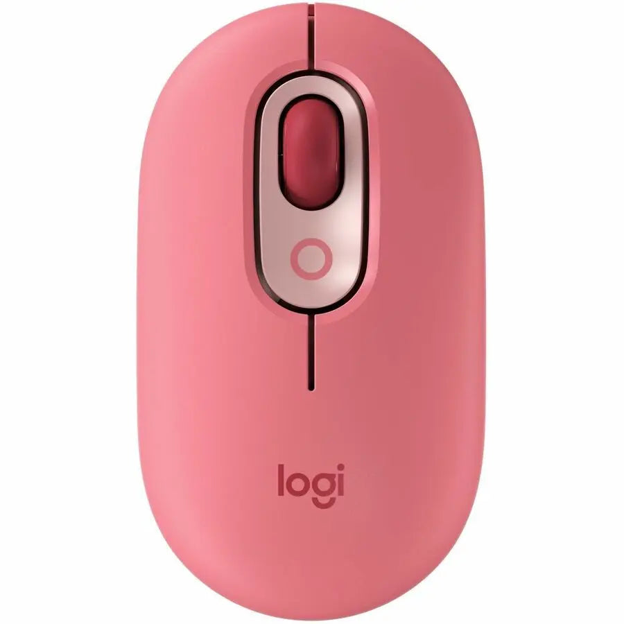 Logitech POP Mouse, Wireless Mouse with Customizable Emojis, SilentTouch Technology, Precision/Speed Scroll, Rose
