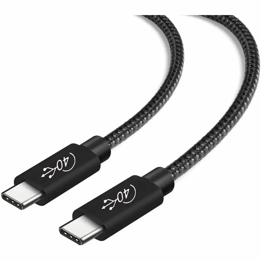 4XEM Nylon Braided USB-C to C Cable - 40 Gbps Data Transfer, 100W Power, 4 Feet