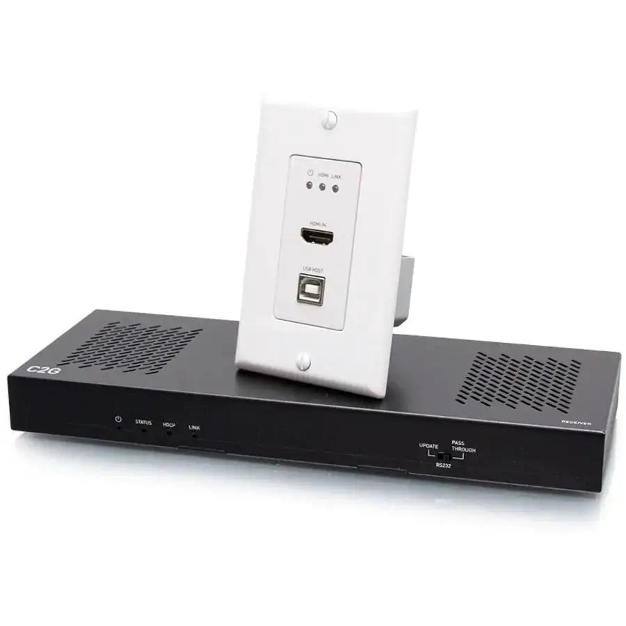 C2G HDMI HDBaseT + USB-B and RS232 Wall Plate Extender Kit by Legrand - Model C2G30024 by Legrand Group