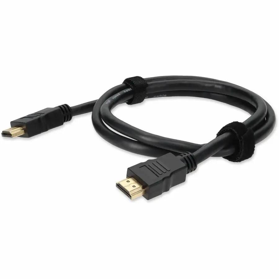 AddOn 3ft HDMI 1.4 Male to Male Black Cable for 4K Resolution up to 4096x2160 (DCI 4K) by AddOn