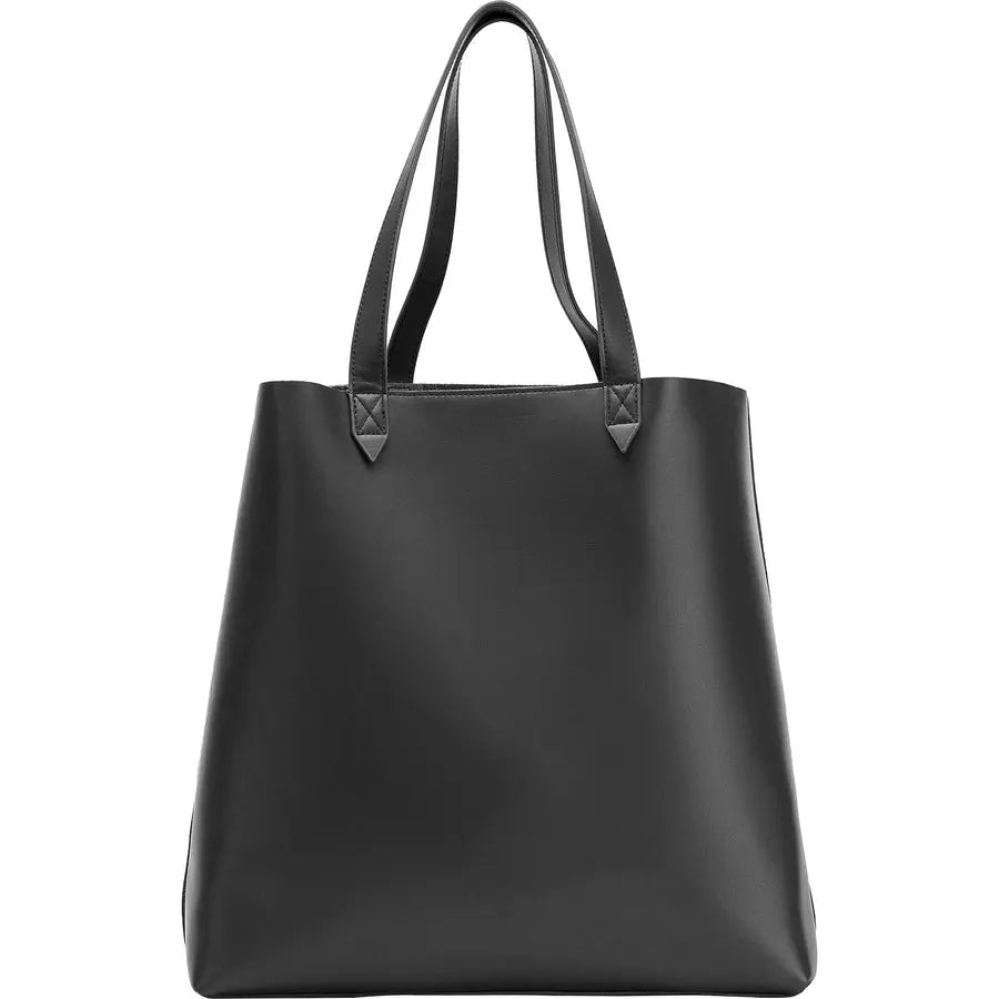 Women in Business Francine Collection Made Easy Leather Tote for 15-17 inch Laptops - Black