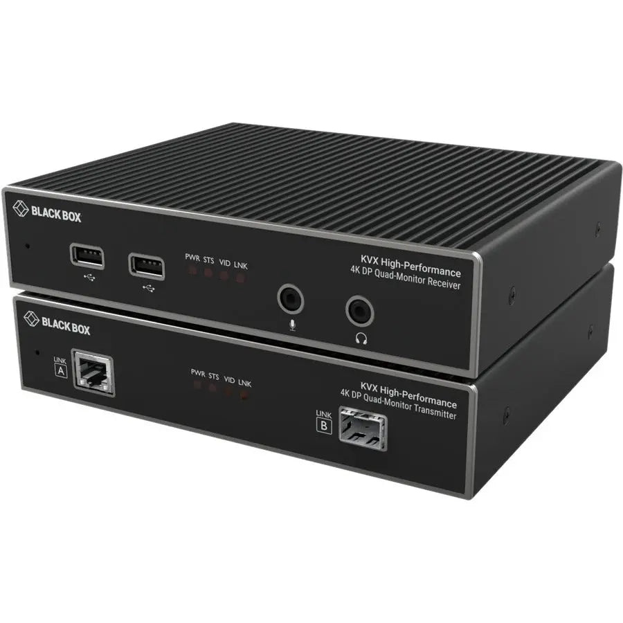 Black Box KVXHP-400 KVM Extender with Quad-Head DisplayPort 1.2 MST Technology