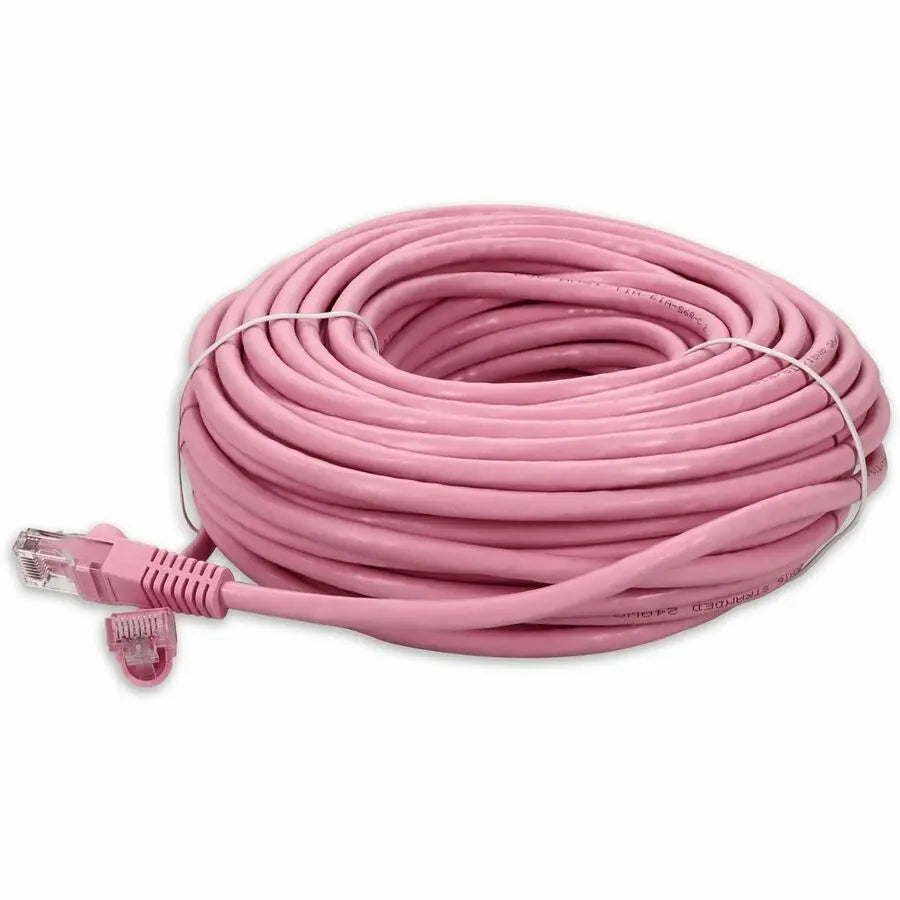 AddOn 100ft Pink CAT 6 PVC Ethernet Cable with RJ-45 M/M Connectors