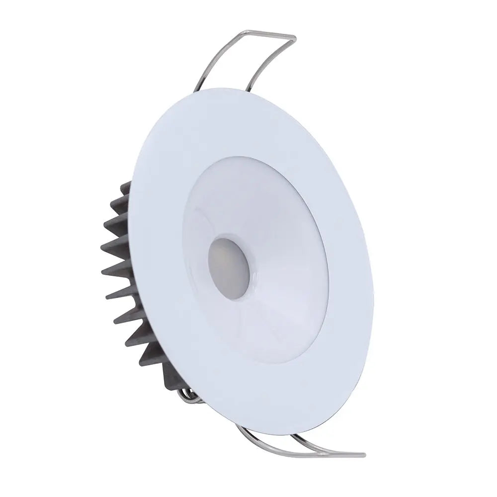 Lumitec Illusion Flush Mount LED Down Light Spectrum RGBW with Cool White Output and White Housing