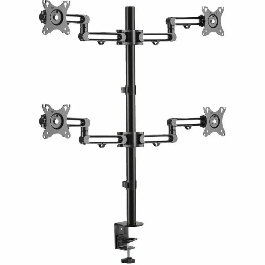 Eaton Tripp Lite DDR1327SQFC-1 Quad Monitor Flex-Arm Desktop Clamp Mount for 13 to 27 Inches Displays