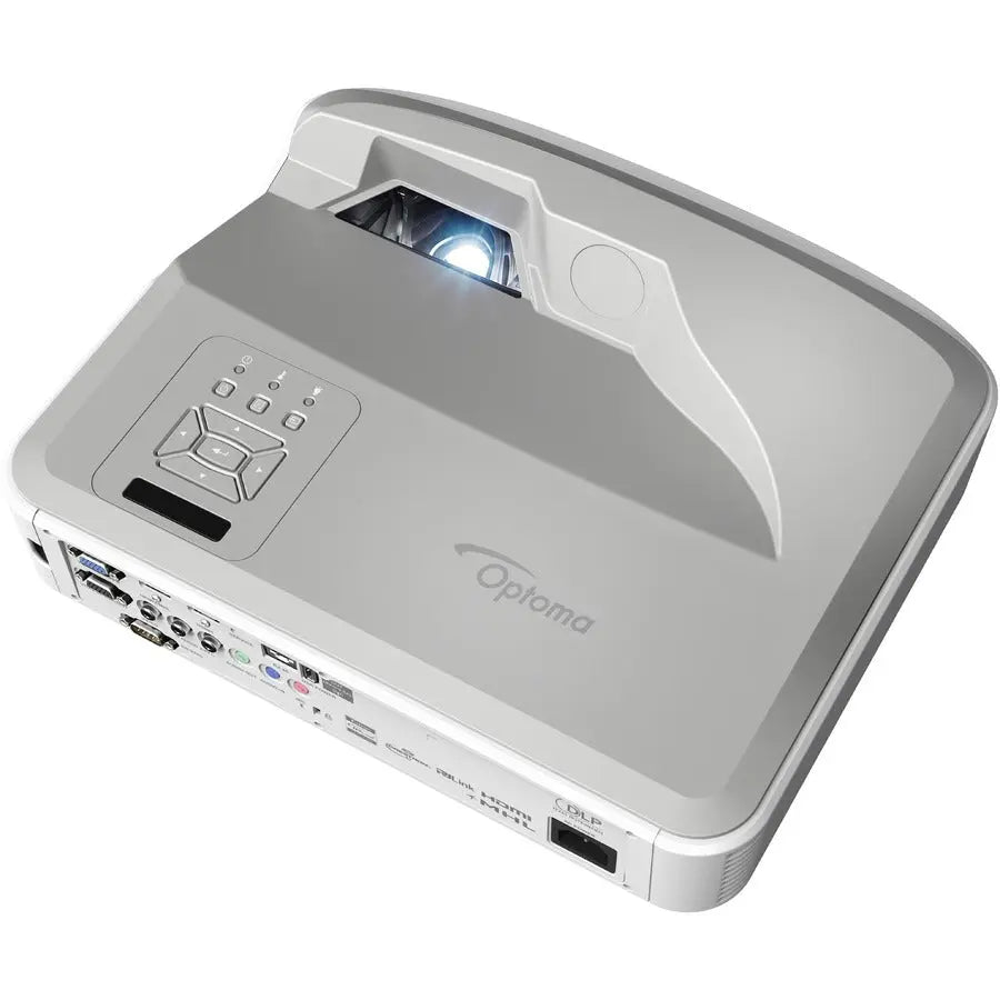 Optoma ZU500USTe High Brightness WUXGA Ultra Short Throw Laser Projector for Presentations and Signage