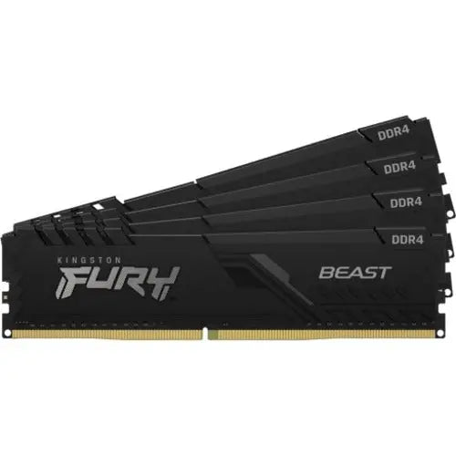 Kingston FURY Beast 32GB DDR4-3600 CL17 DIMM Memory Kit (4 x 8GB) - Reliable High-Speed RAM for Desktop PCs