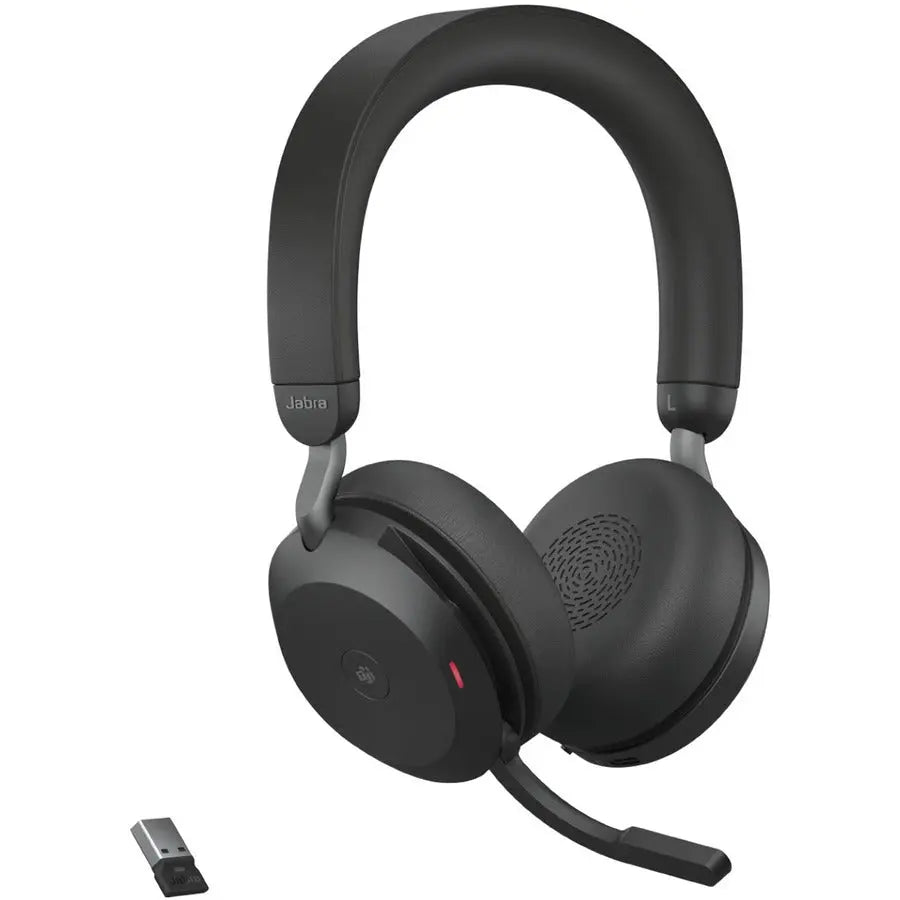 Jabra Evolve2 75 Wireless Headset with Noise Cancellation and USB-A - Black