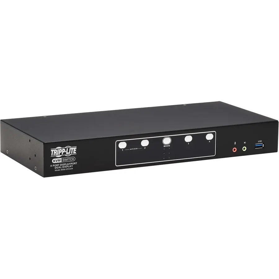 Eaton Tripp Lite Series B006-DP2UA4 DisplayPort Dual-Display KVM Switch for 4K Monitors and Multiple Computers