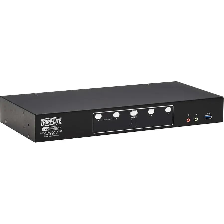 Eaton Tripp Lite Series B006-DP2UA4 DisplayPort Dual-Display KVM Switch for 4K Monitors and Multiple Computers by Eaton Corporation