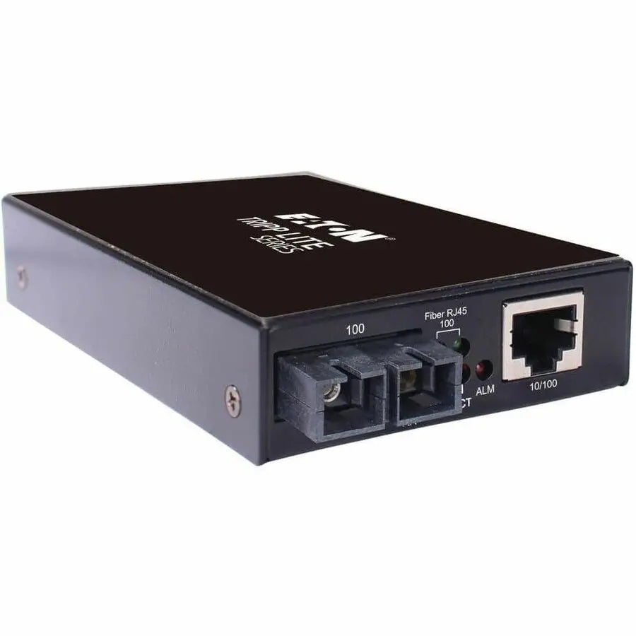 Eaton Tripp Lite Series N784-H01-SCSM Hardened Copper to Fiber Media Converter for Extended Network Connectivity