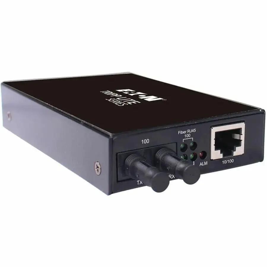 Eaton Corporation N784-H01-STMM Tripp Lite Hardened Copper to Fiber Media Converter for 10/100 Mbps Networks by Eaton Corporation