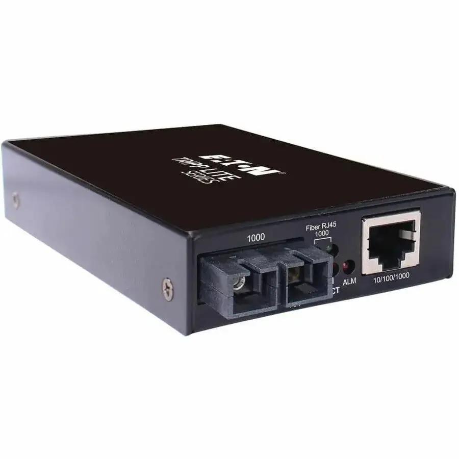 Eaton Tripp Lite Series Hardened Gigabit Fiber to Ethernet Media Converter N785-H01-SCMM by Eaton Corporation