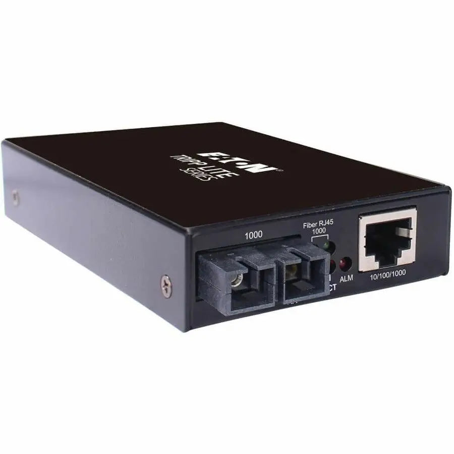 Eaton Tripp Lite Series N785-H01-SCSM Copper to Singlemode Fiber Media Converter for Extended Network Reach