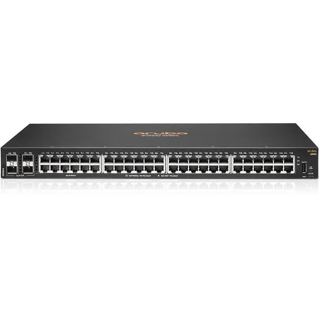 HPE Aruba CX 6000 48G 4SFP Switch - Compact, Fanless Ethernet Solution with PoE+
