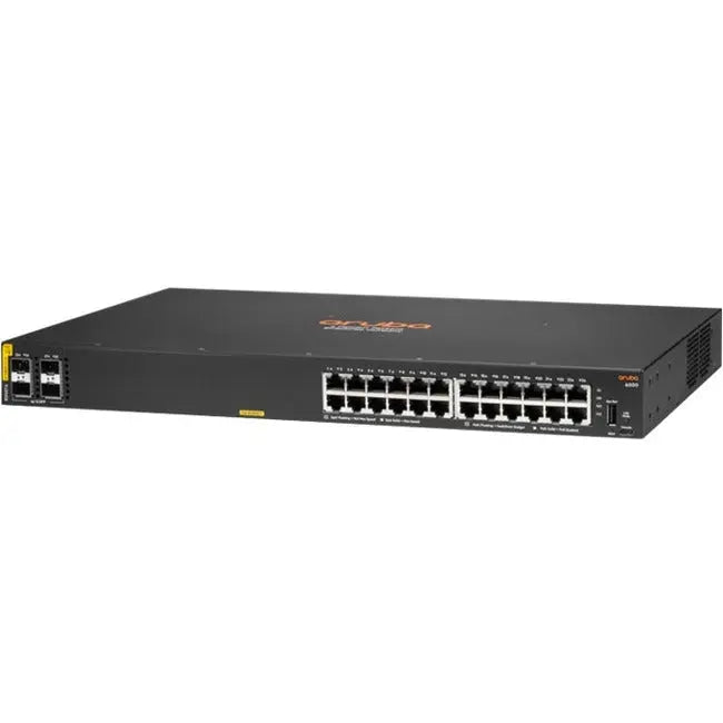 HPE Aruba CX 6000 24G Class 4 PoE Switch with 4 SFP Ports R8N87A#ABA