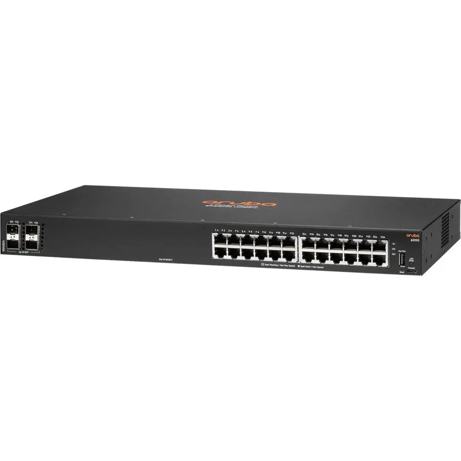 Hewlett Packard Enterprise R8N88A#ABA Aruba CX 6000 24G 4SFP Switch – Managed Ethernet Switch for Small Business and Branch Offices