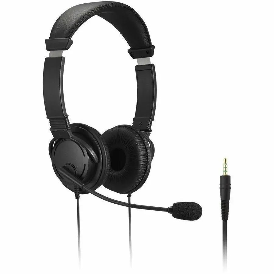 Kensington Classic Headset with Microphone and Volume Control – Comfortable Over-Ear Design for Windows, Mac, and Chromebook